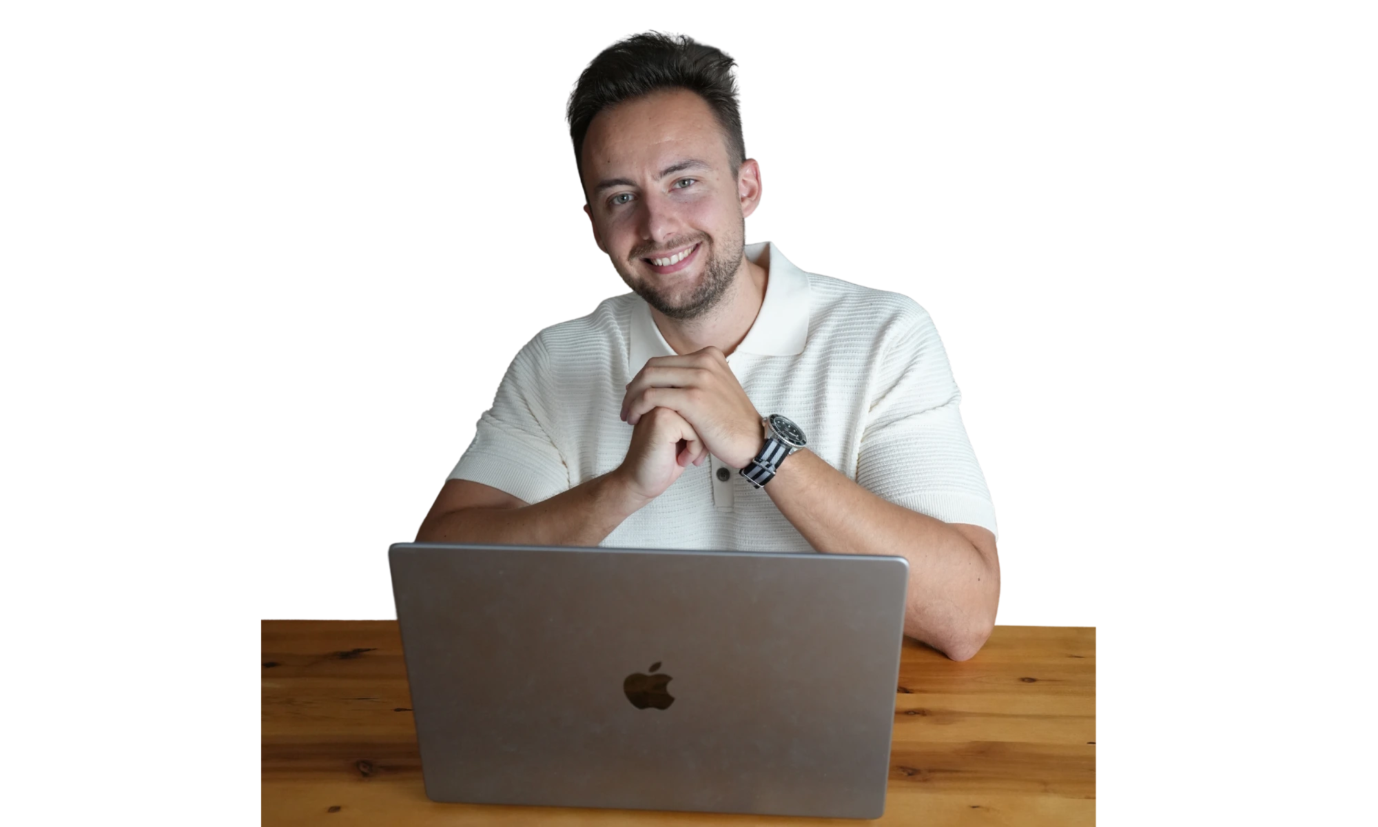 Nik, Focus Revolution's founder, happy at work